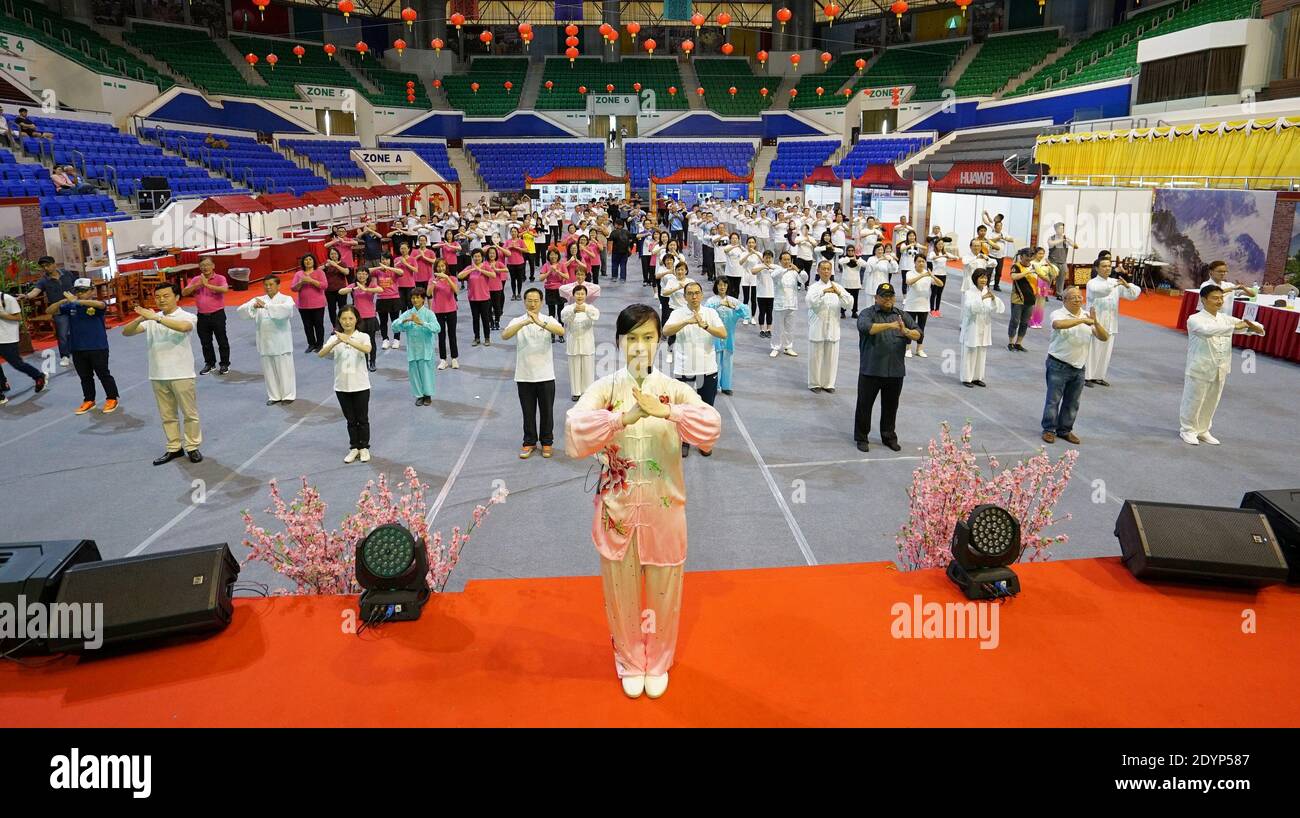 Bandar Seri Begawan, Brunei. 27th Dec, 2020. People practise Taijiquan