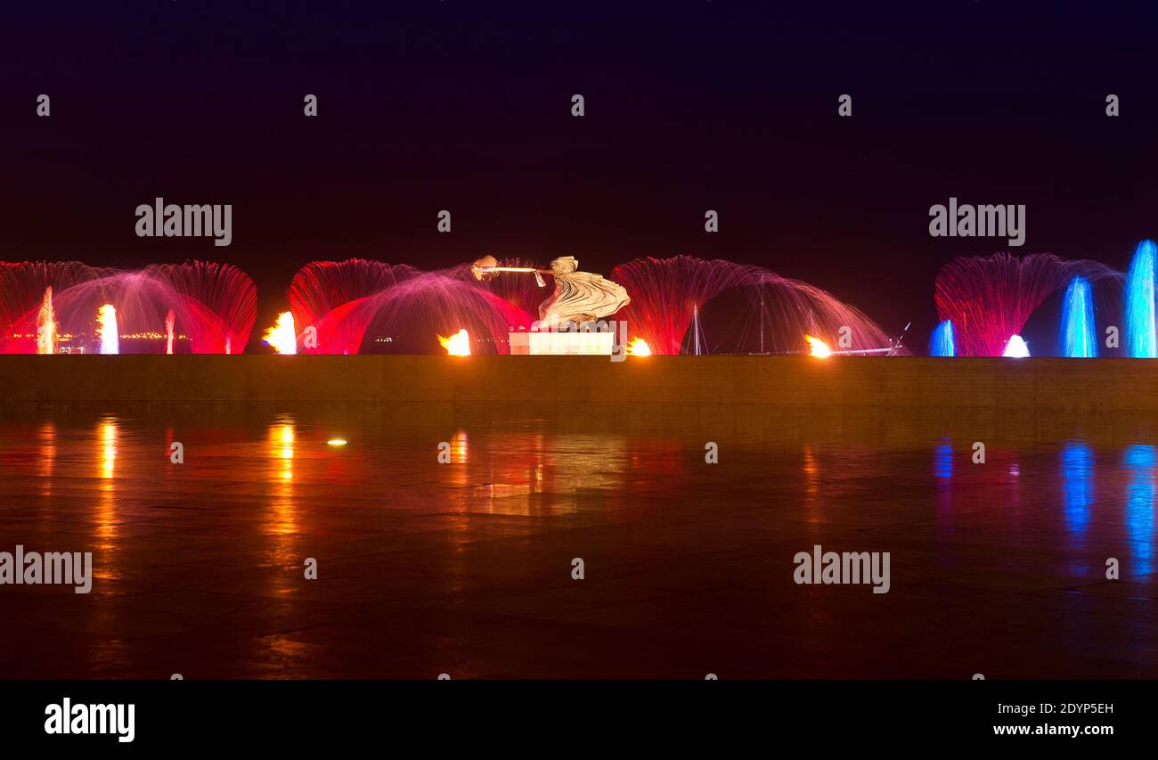 Qatar Light show QATAR Stock Photo Alamy
