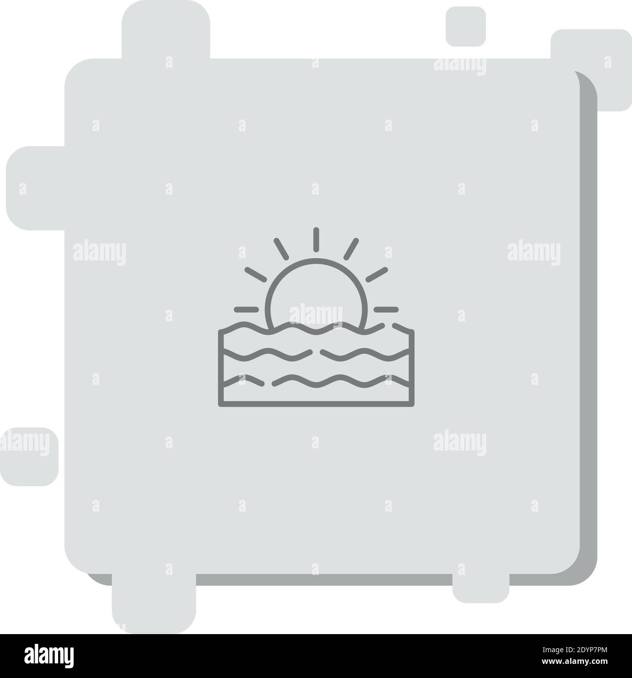 sunset vector icon modern simple vector illustration Stock Vector Image ...