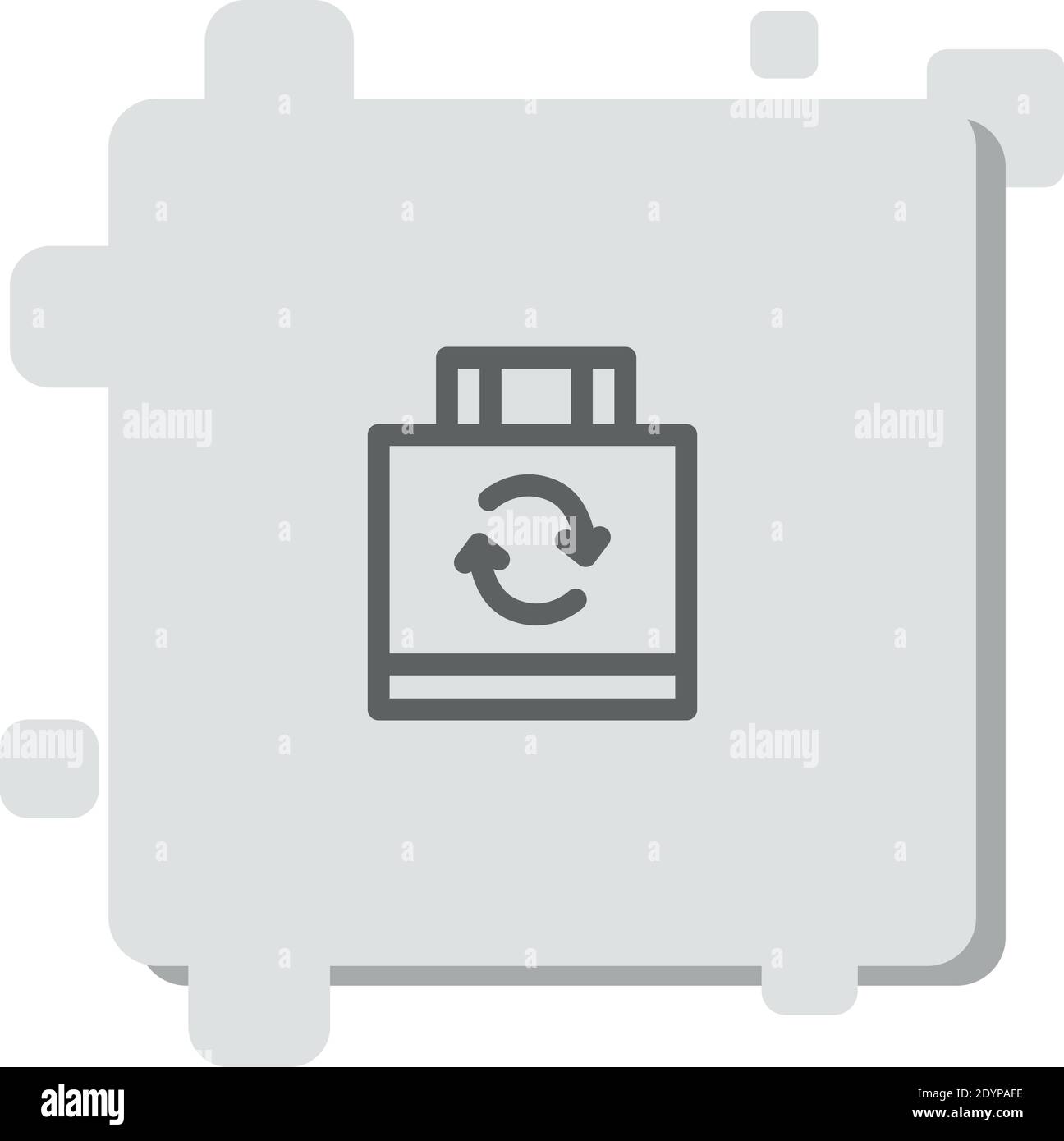 recycled bag vector icon modern simple vector illustration Stock Vector ...