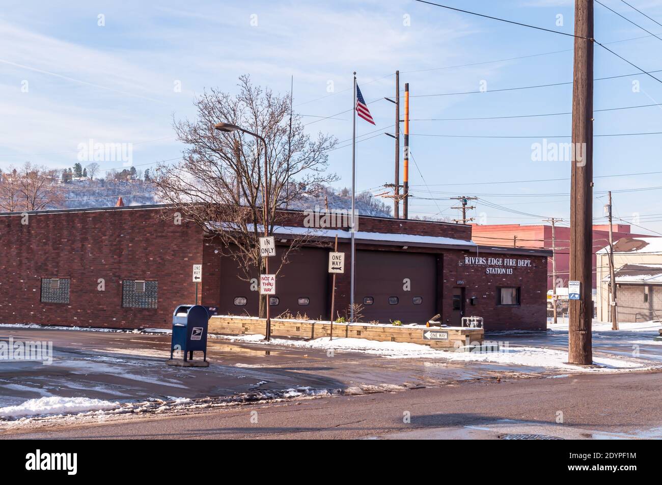 The Rivers Edge Volunteer Fire Department station, formerly the