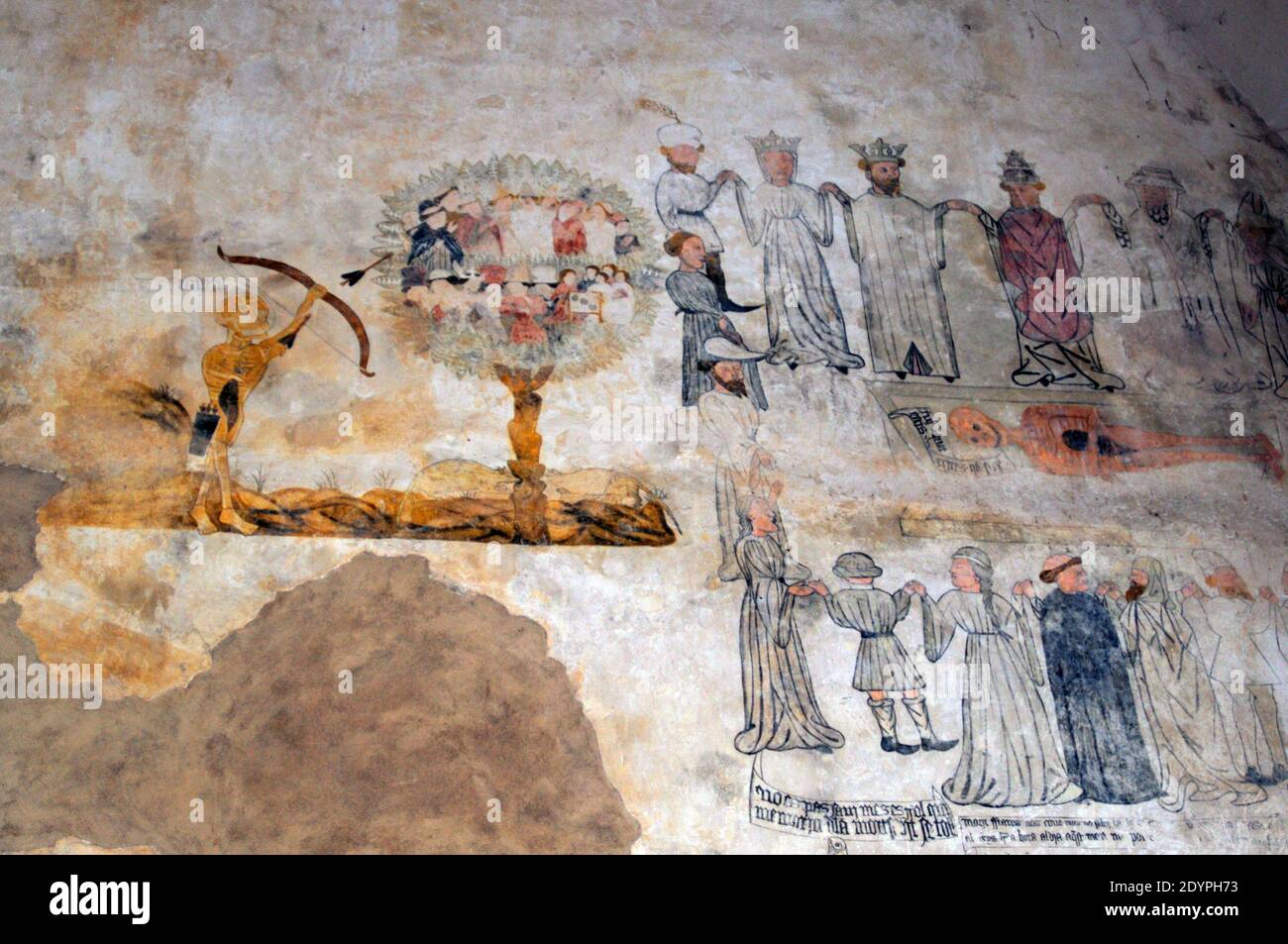 Dance of the death painting. Morella, Castellón, Spain Stock Photo