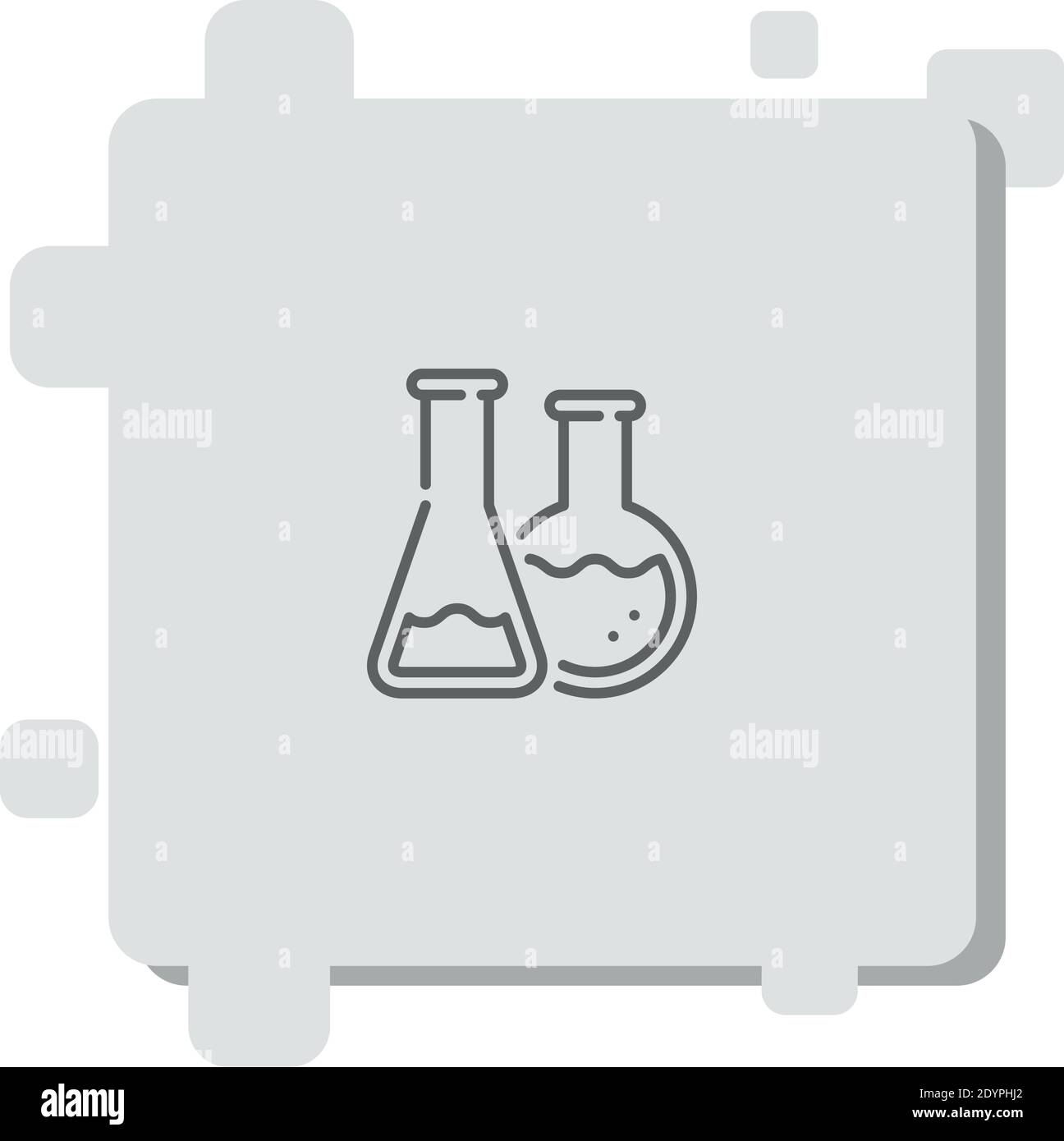 flasks vector icon modern simple vector illustration Stock Vector