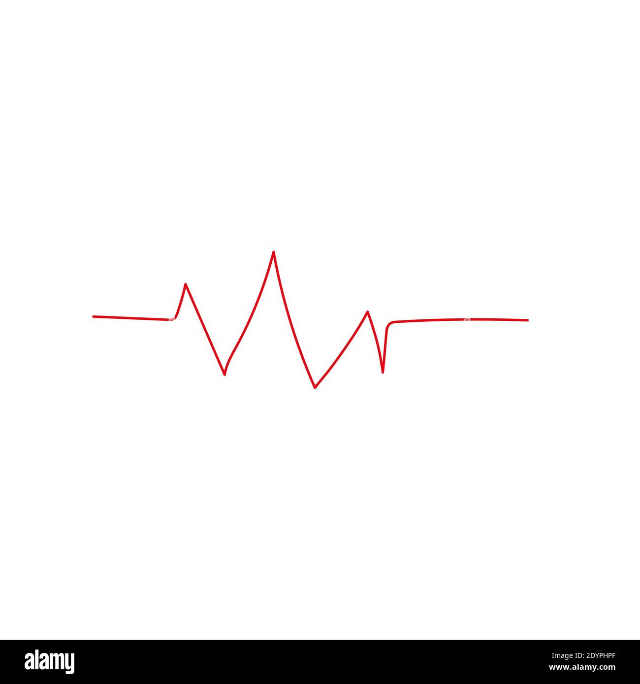 Heart beat monitor pulse line art icon for medical apps and websites ...