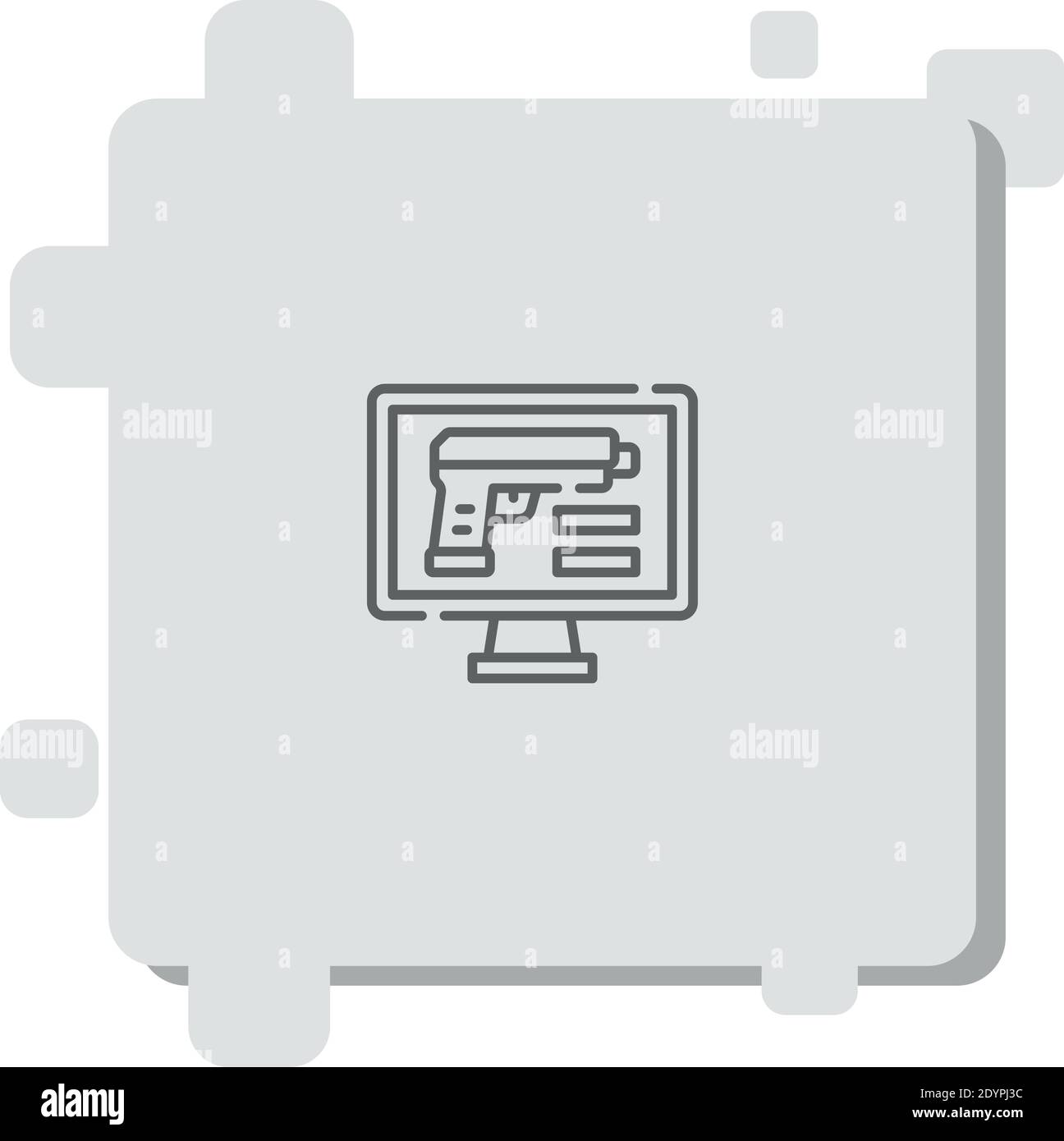 hijack vector icon modern simple vector illustration Stock Vector