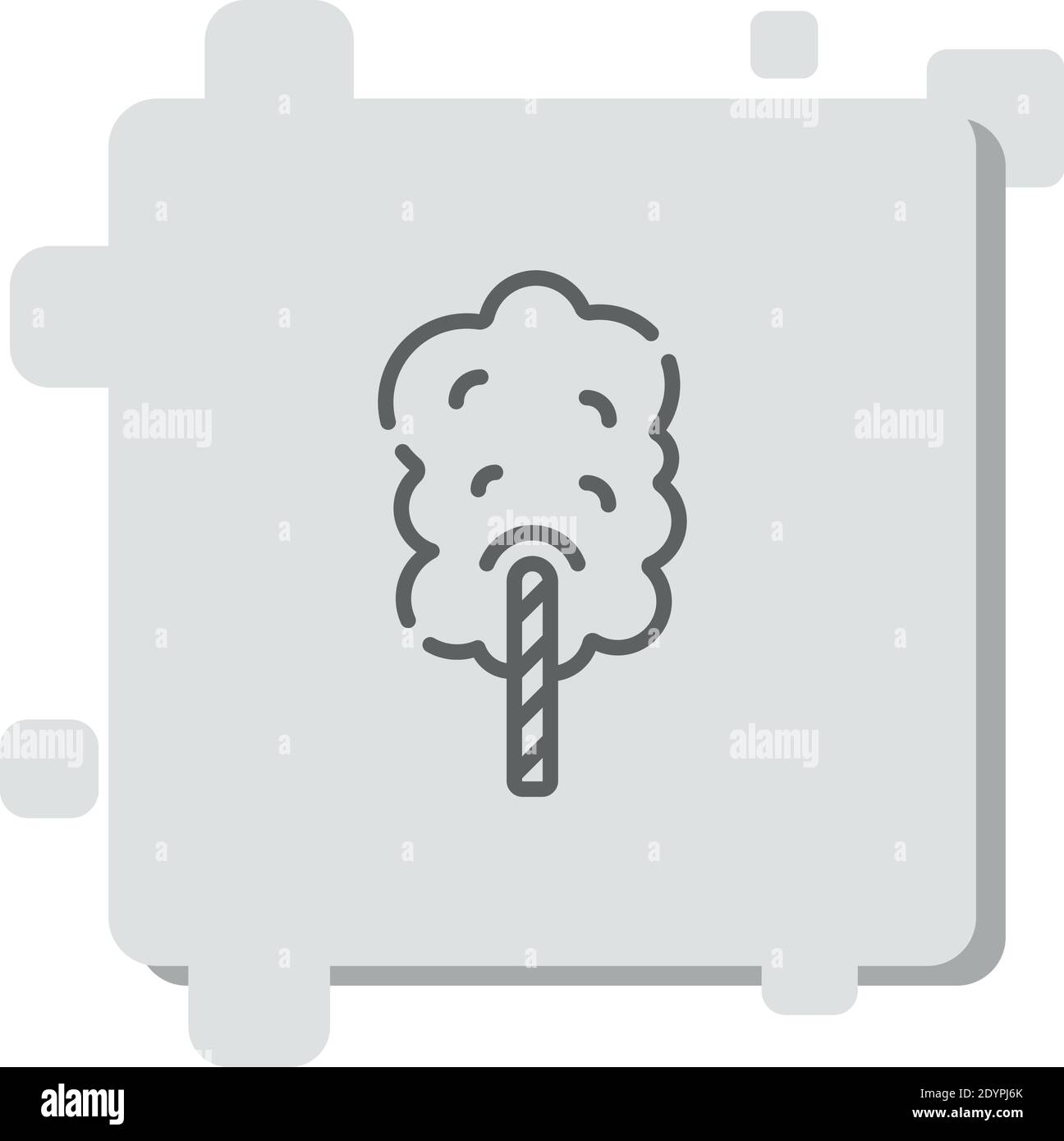 cotton candy vector icon modern simple vector illustration Stock Vector