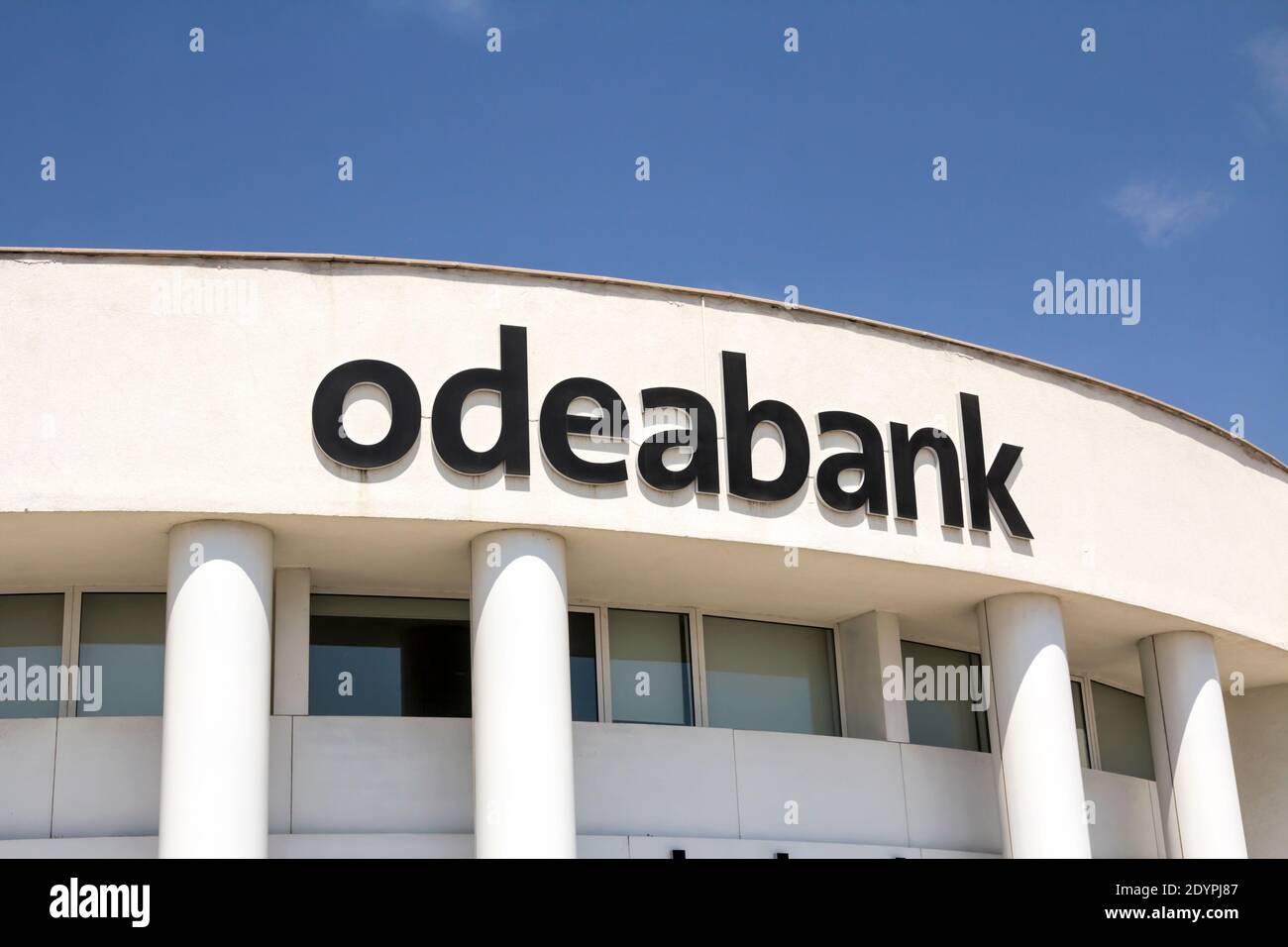Ankara, TURKEY: Odeabank Bank Audi Sal is a joint-stock company established in 2012 as one hundred percent affiliate of in Turkey. Stock Photo
