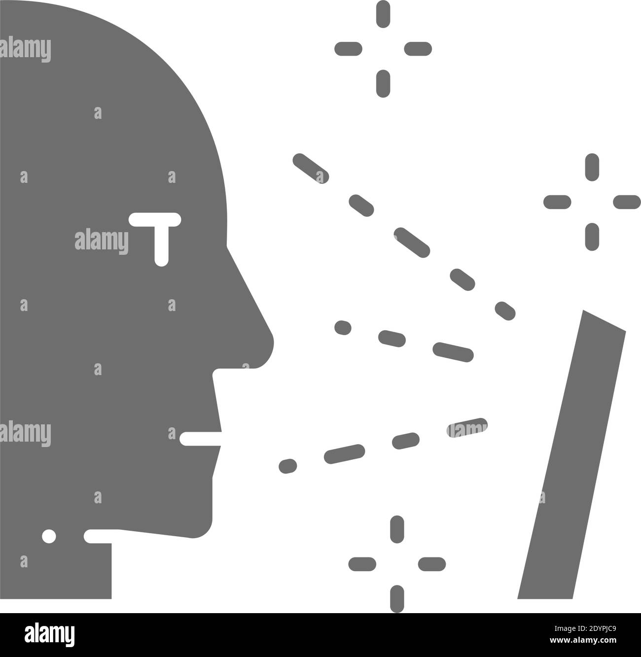 Face scanning screen Black and White Stock Photos & Images - Alamy
