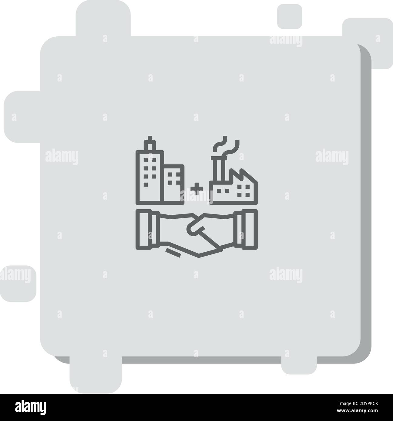 outsourcing vector icon modern simple vector illustration Stock Vector