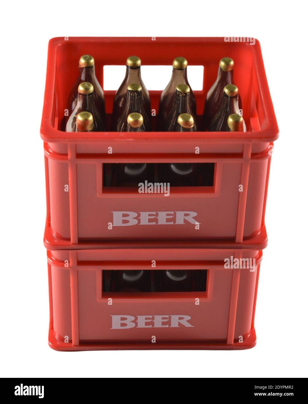 Beer bottle crates Stock Photo
