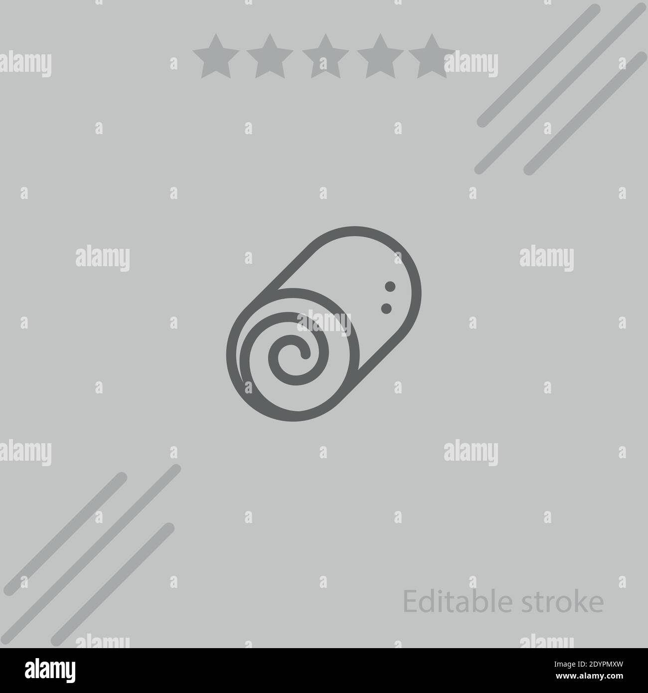 cinnamon roll vector icon modern simple vector illustration Stock ...