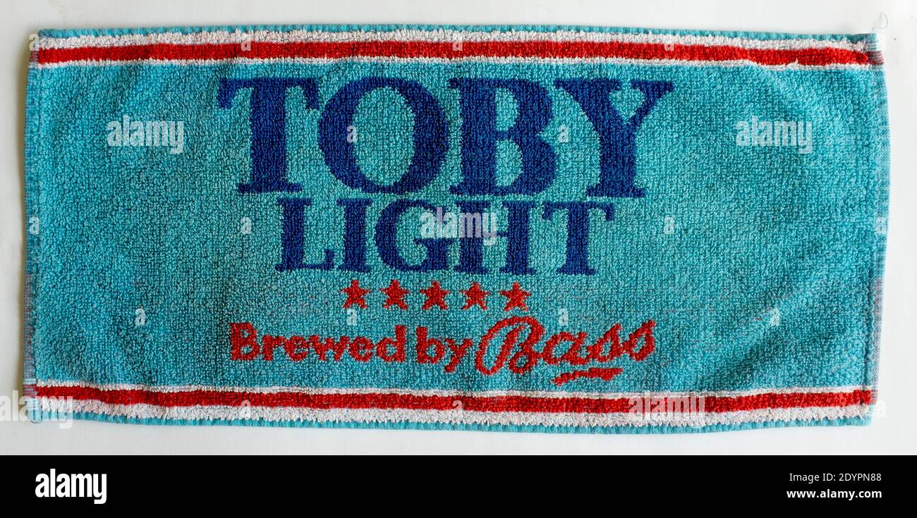 Toby Bitter Brown Vintage Traditional British Pub Bar Towel 