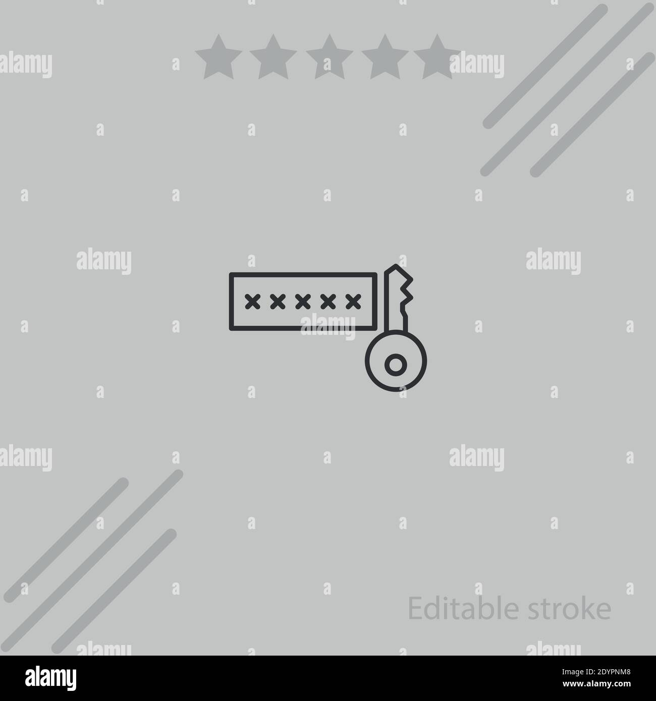security vector icon modern simple vector illustration Stock Vector ...