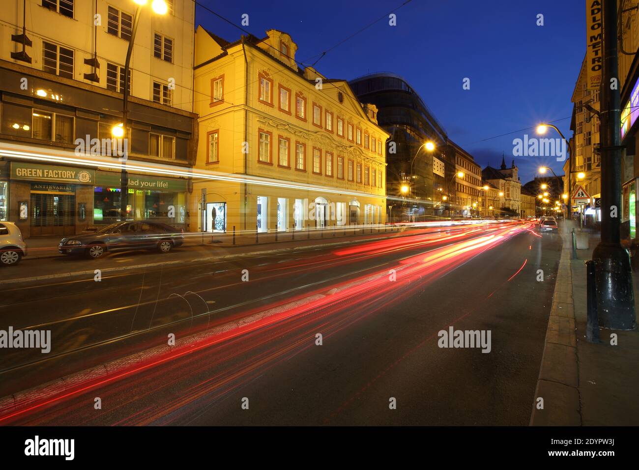 night Prague Stock Photo