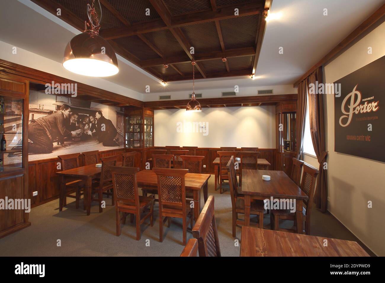 empty restaurant interior Stock Photo