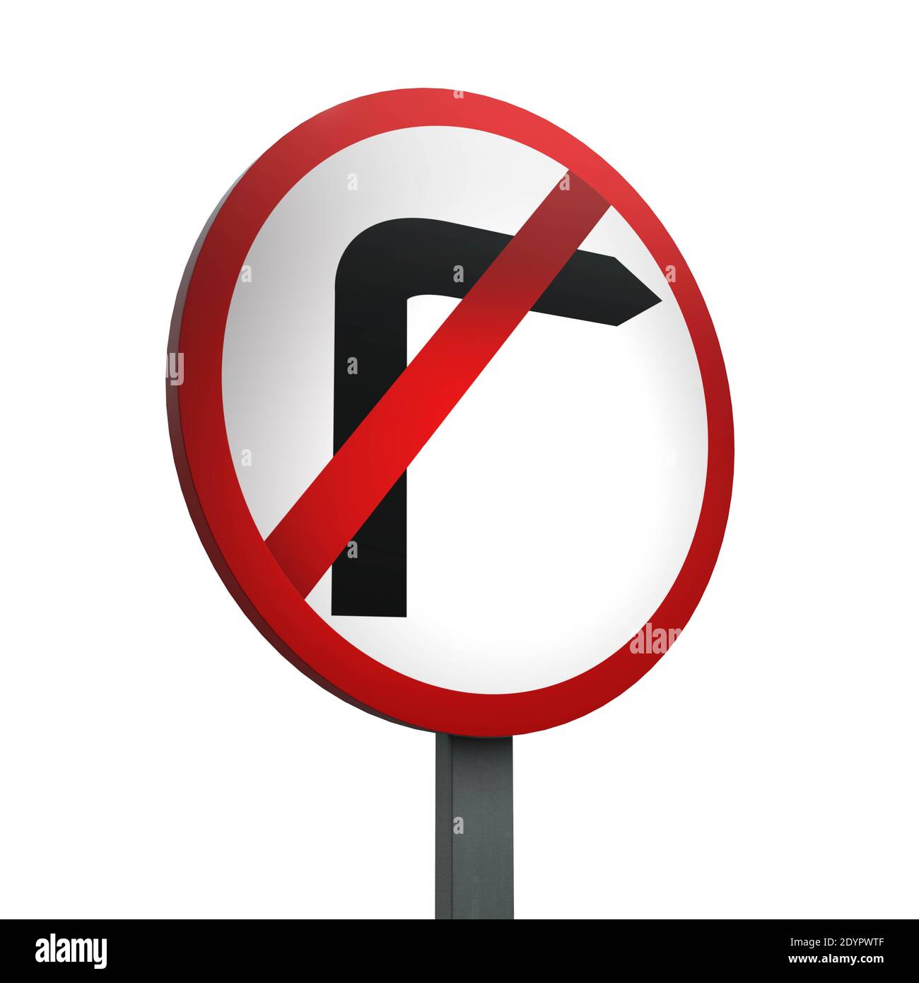 No right turn on red road sign hires stock photography and images Alamy