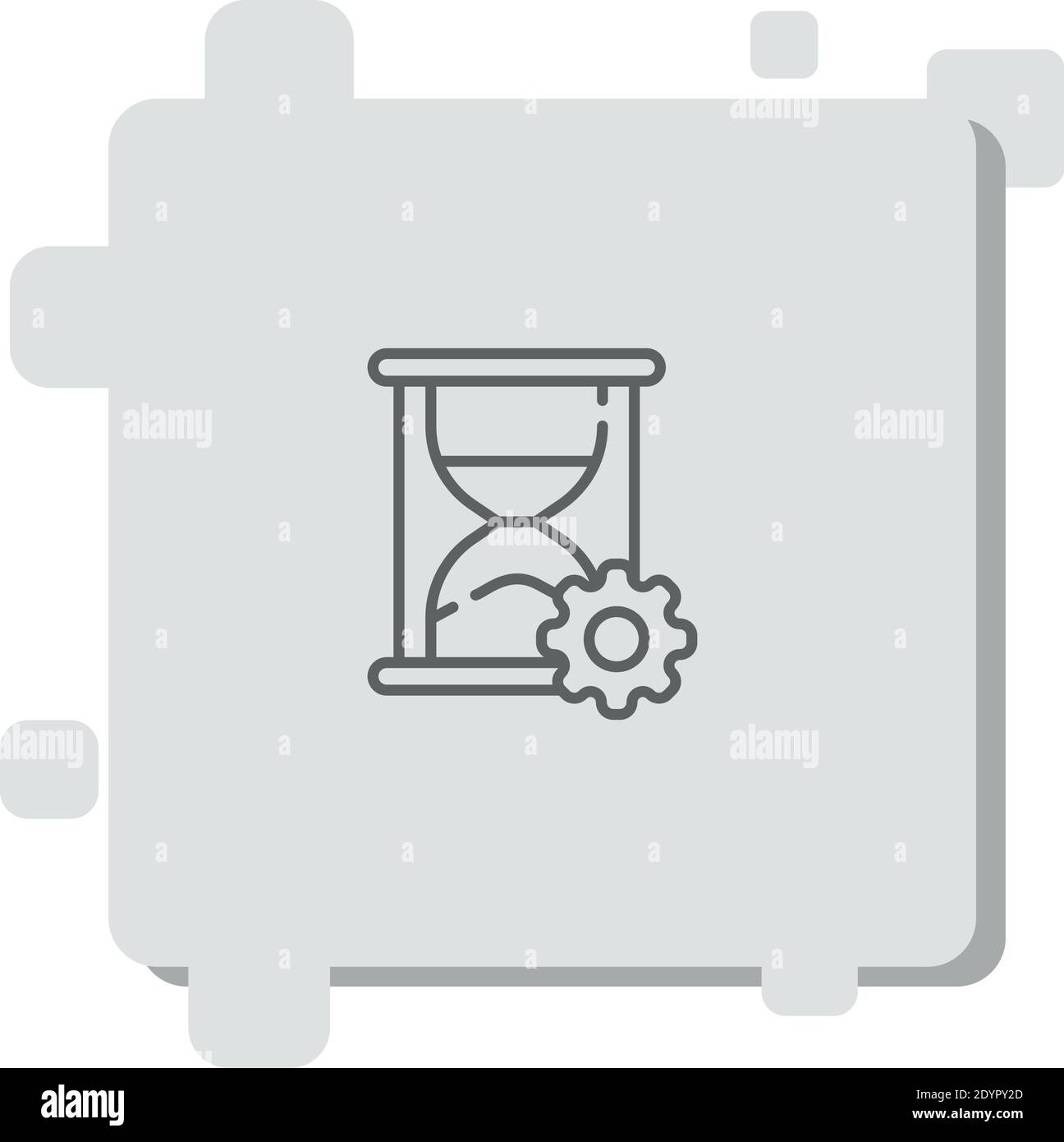 time management vector icon modern simple vector illustration Stock ...