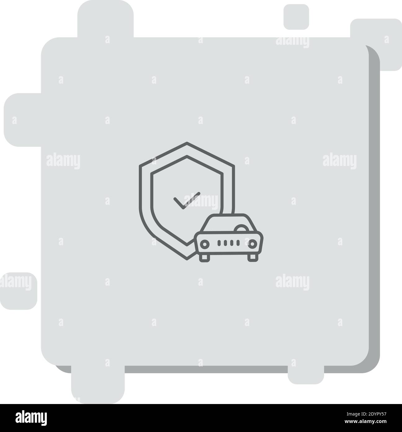 car insurance vector icon modern simple vector illustration Stock ...