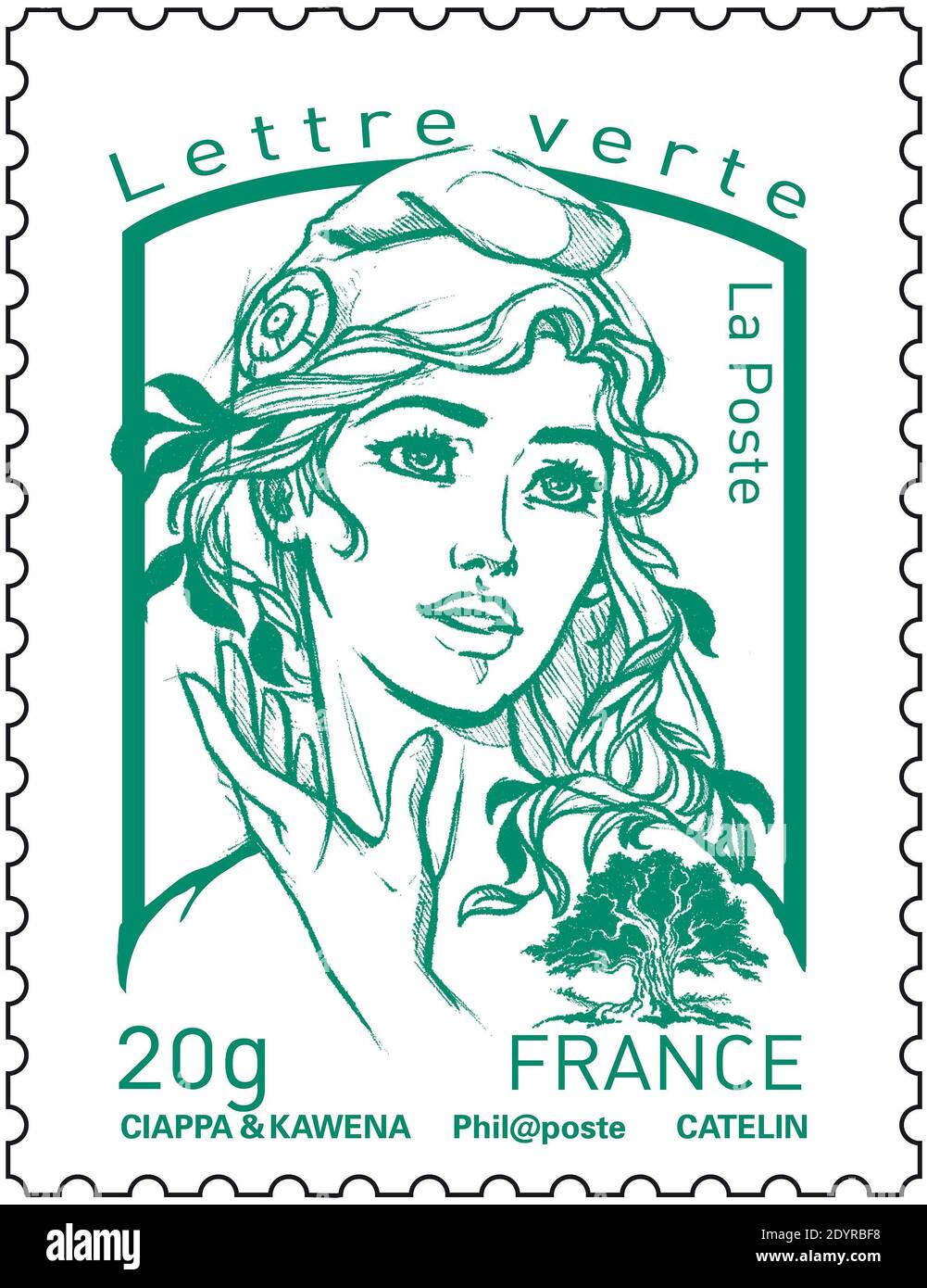 The new French usual stamp known as 'Marianne' unveiled at the Elysee Palace in Paris, France on July 14, 2013. Photo by Ammar Abd Rabbo/ABACAPRESS.COM Stock Photo