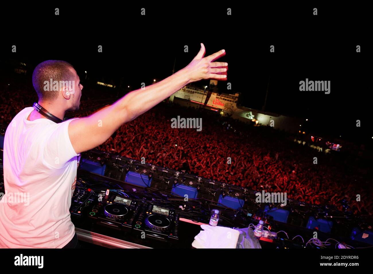 Exclusive Afrojack performs during Electrobeach Music Festival, in