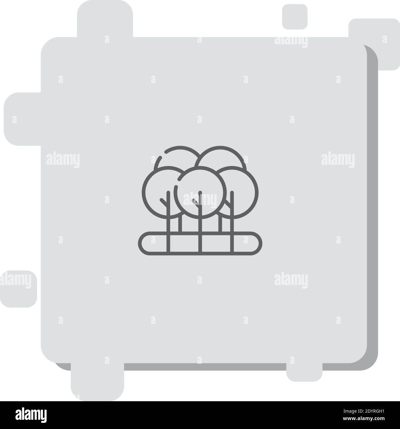 forest vector icon modern simple vector illustration Stock Vector Image ...
