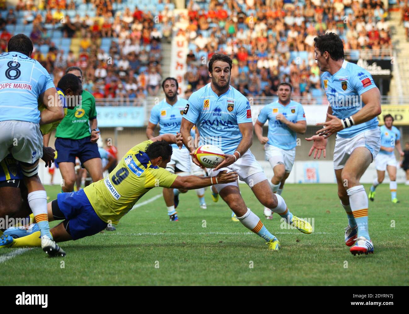 USA Perpignan's Michel Joffrey during the Friendly rugby match, USAP Vs ...