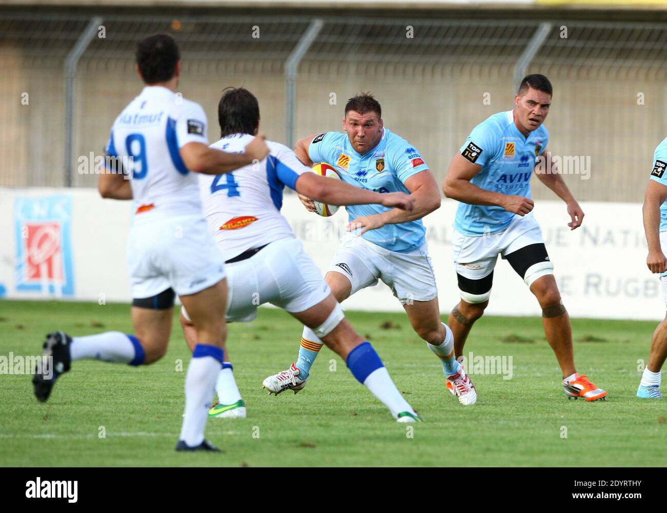 USA Perpignan's Romain Terrain during the friendly rugby match USAP ...