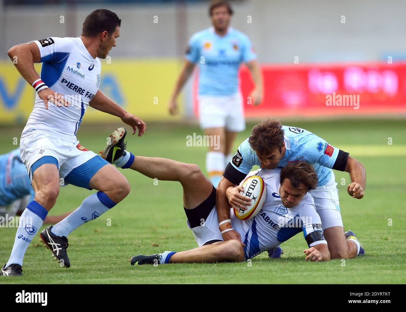 Illustration during the friendly rugby match USAP Perpignan vs CO ...