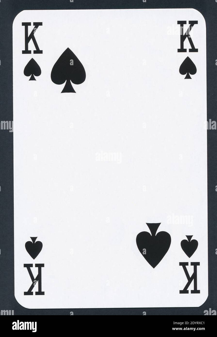 Playing cards of Spades suit isolated on black background - High quality XXL. Stock Photo