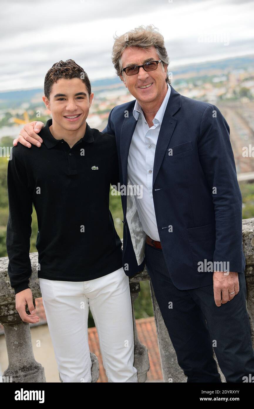 Samy Seghir and Francois Cluzet pose for the photocall of En Solitaire during the 6th Angouleme Film Festival in Angouleme, France on August 25, 2013. Photo by Nicolas Briquet/ABACAPRESS.COM Stock Photo