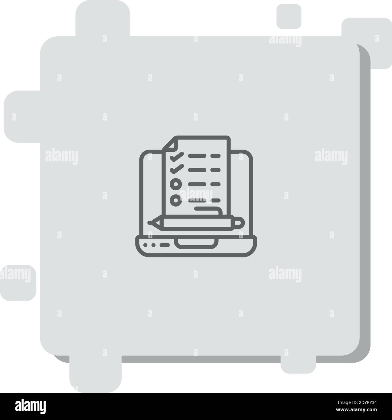 laptop vector icon modern simple vector illustration Stock Vector