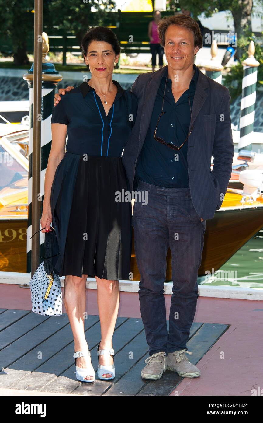 Hiam Abbass and Roberto Zibetti arriving at the Excelsior Hotel during the 70th Venice International Film Festival Mostra, at Lido island in Venice, Italy on August 30, 2013. Photo by Nicolas Genin/ABACAPRESS.COM Stock Photo