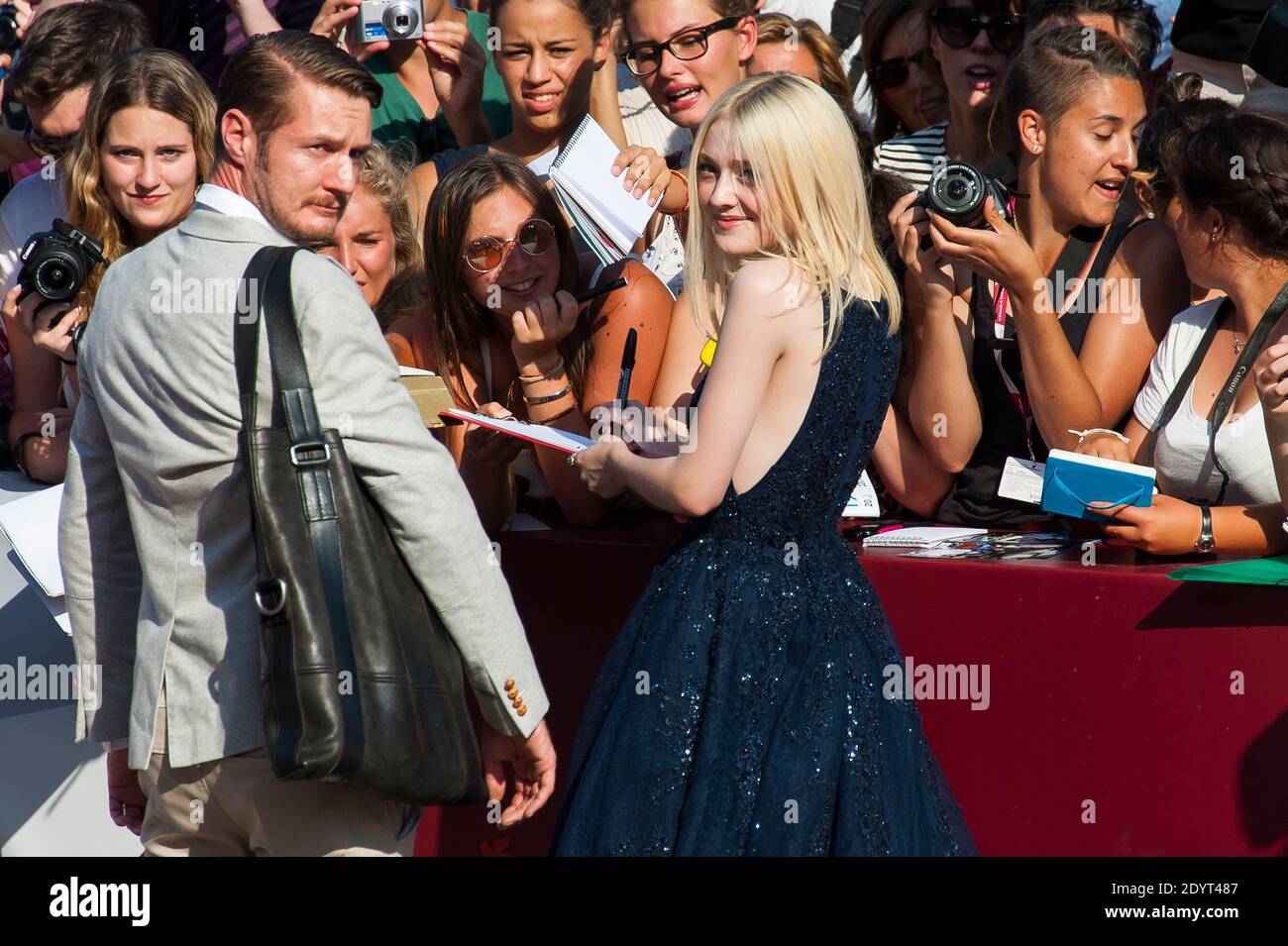 Dakota Fanning attending 'Night Moves' premiere during The 70th Venice International Film Festival held at Sala Grande in Venice, Italy on August 31, 2013. Photo by Nicolas Genin/ABACAPRESS.COM Stock Photo