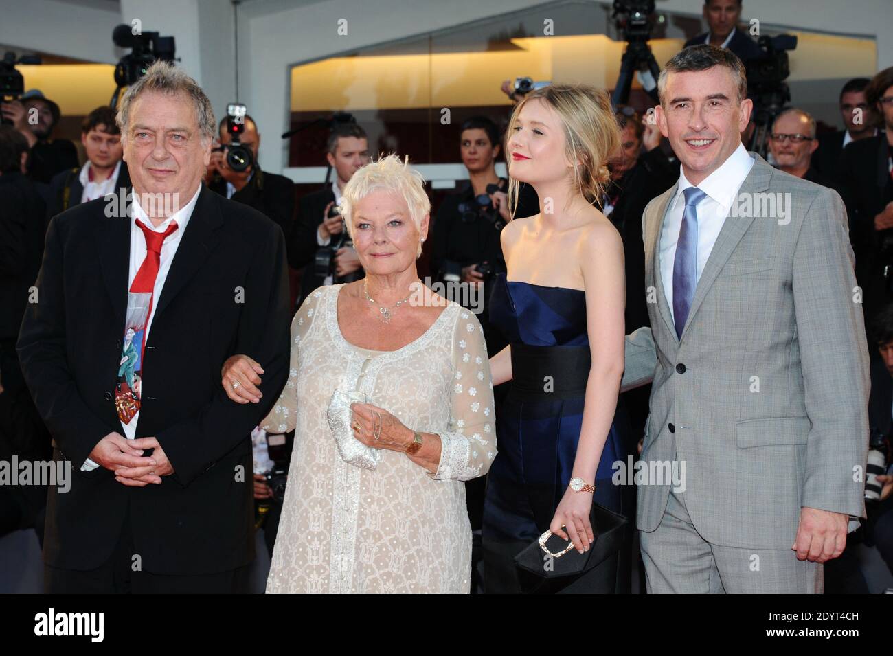 British director Stephen Frears, Judi Dench, Sophie Kennedy Clark and Steve Coogan attending the 'Philomena' Premiere during the 70th Venice International Film Festival (Mostra), at Lido island in Venice, Italy, on August 31, 2013. Photo by Aurore Marechal/ABACAPRESS.COM Stock Photo