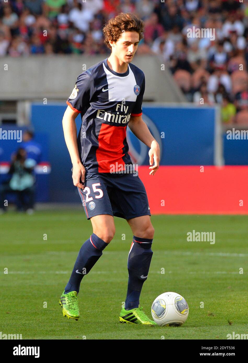 PSG's Adrien Rabiot during the French First League soccer match, Paris  Saint-Germain Vs Guingamp at Stade du Parc des Princes in Paris, France on  August 31, 2013. PSG won 2-0. Photo by, image size:949x1390