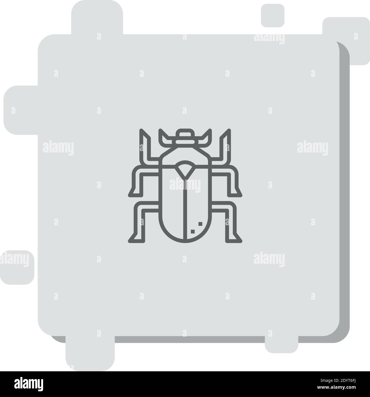 scarab vector icon modern simple vector illustration Stock Vector