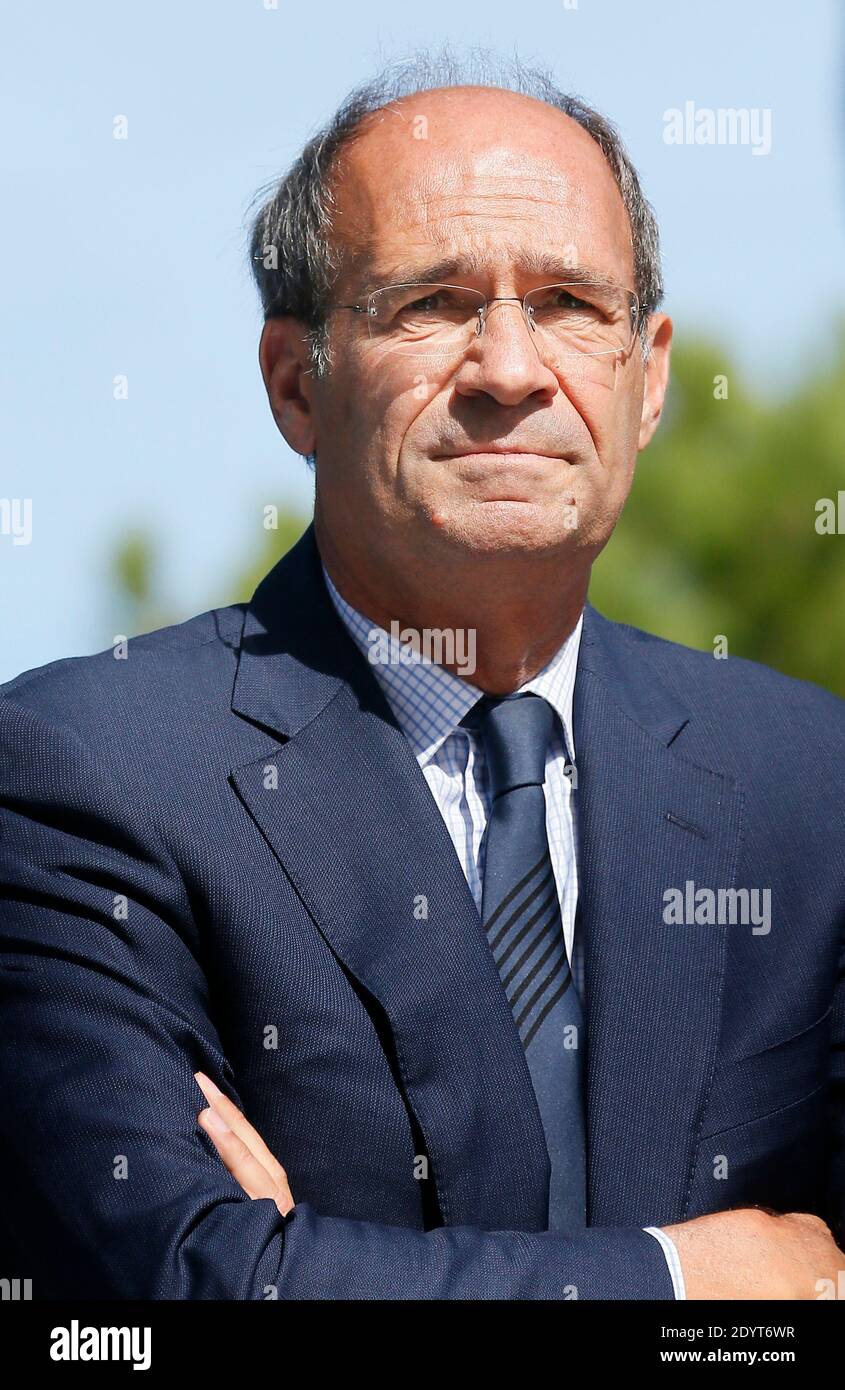 Former minister Eric Woerth attends a rally of Les Amis de Nicolas Sarkozy on September 2, 2013 in the southeastern city of Arcachon, near Bordeaux. Photo by Patrick Bernard/ABACAPRESS.COM - Arcachon Stock Photo
