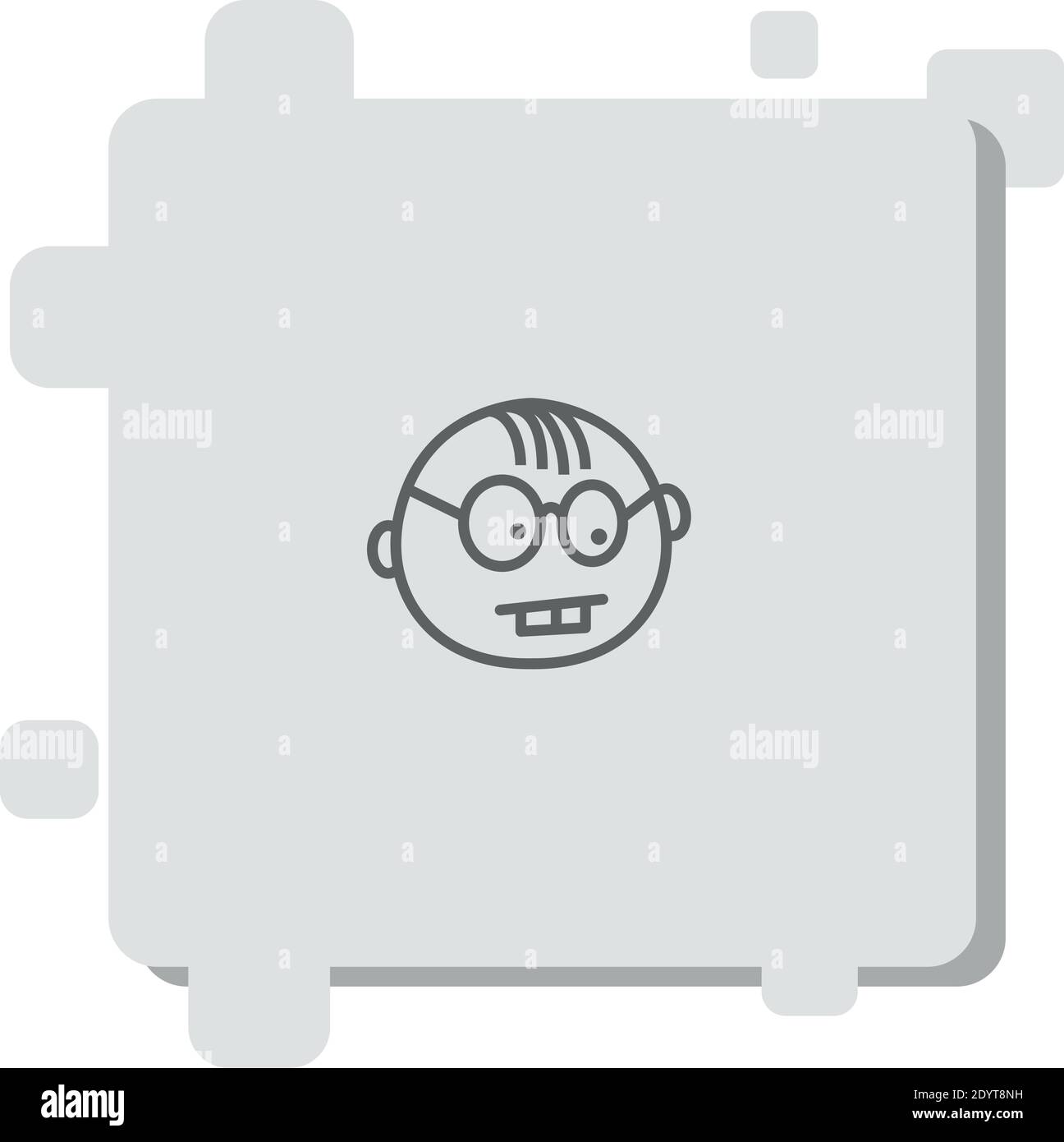 geek vector icon modern simple vector illustration Stock Vector