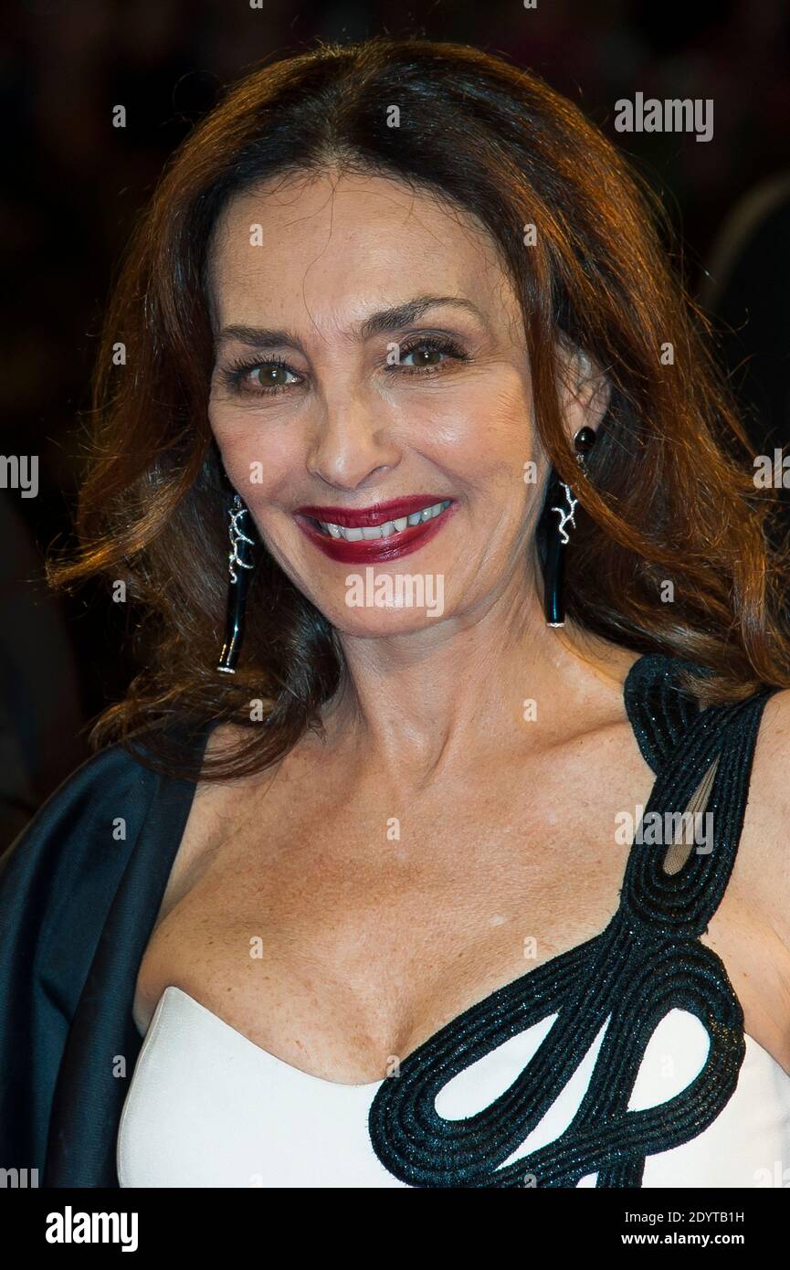 Maria Rosaria Omaggio attending the premiere for the film Walesa Man Of