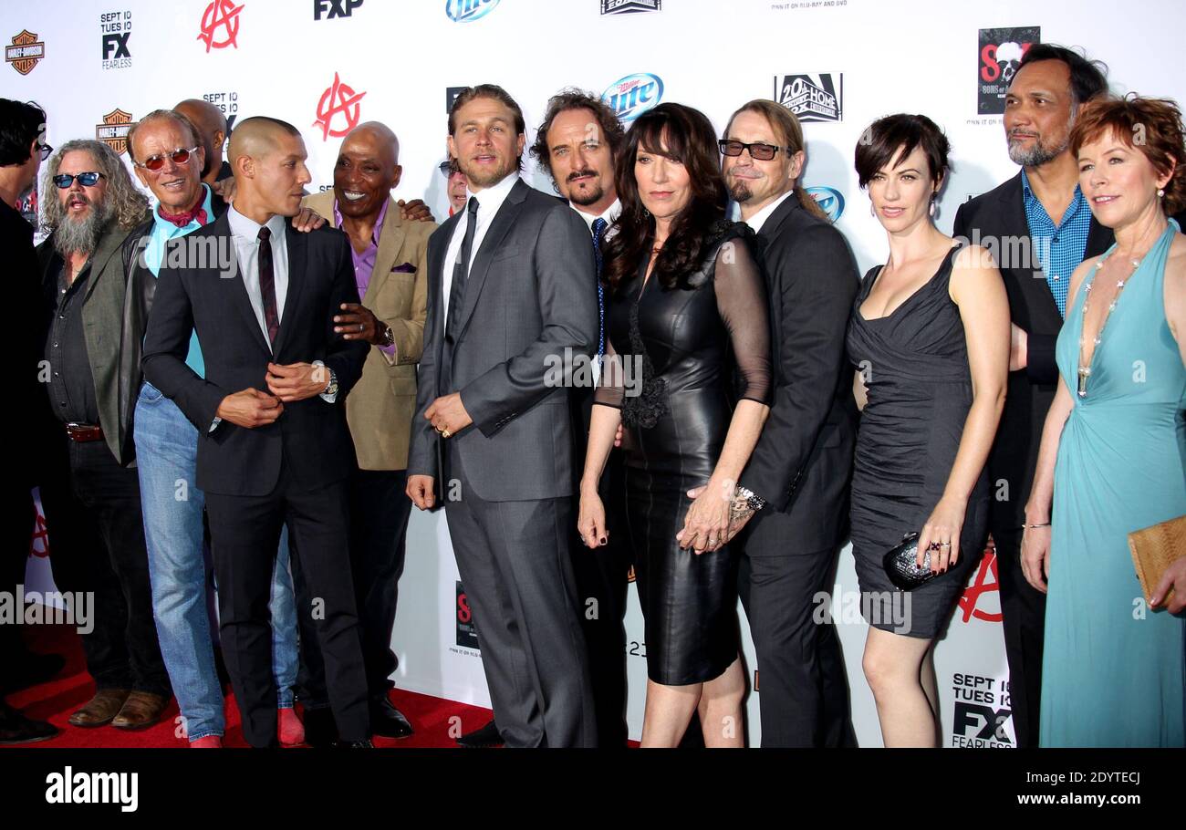 Charlie Hunnam, with the Cast of Sons of Anarchy, FX hosts the season six premiere for Sons of Anarchy at the Dolby Theatre in Hollywood, Los Angeles, CA, USA on September 7, 2013 (Pictured: Charlie Hunnam, with the Cast of Sons of Anarchy) Photo by Baxter/ABACAPRESS.COM Stock Photo