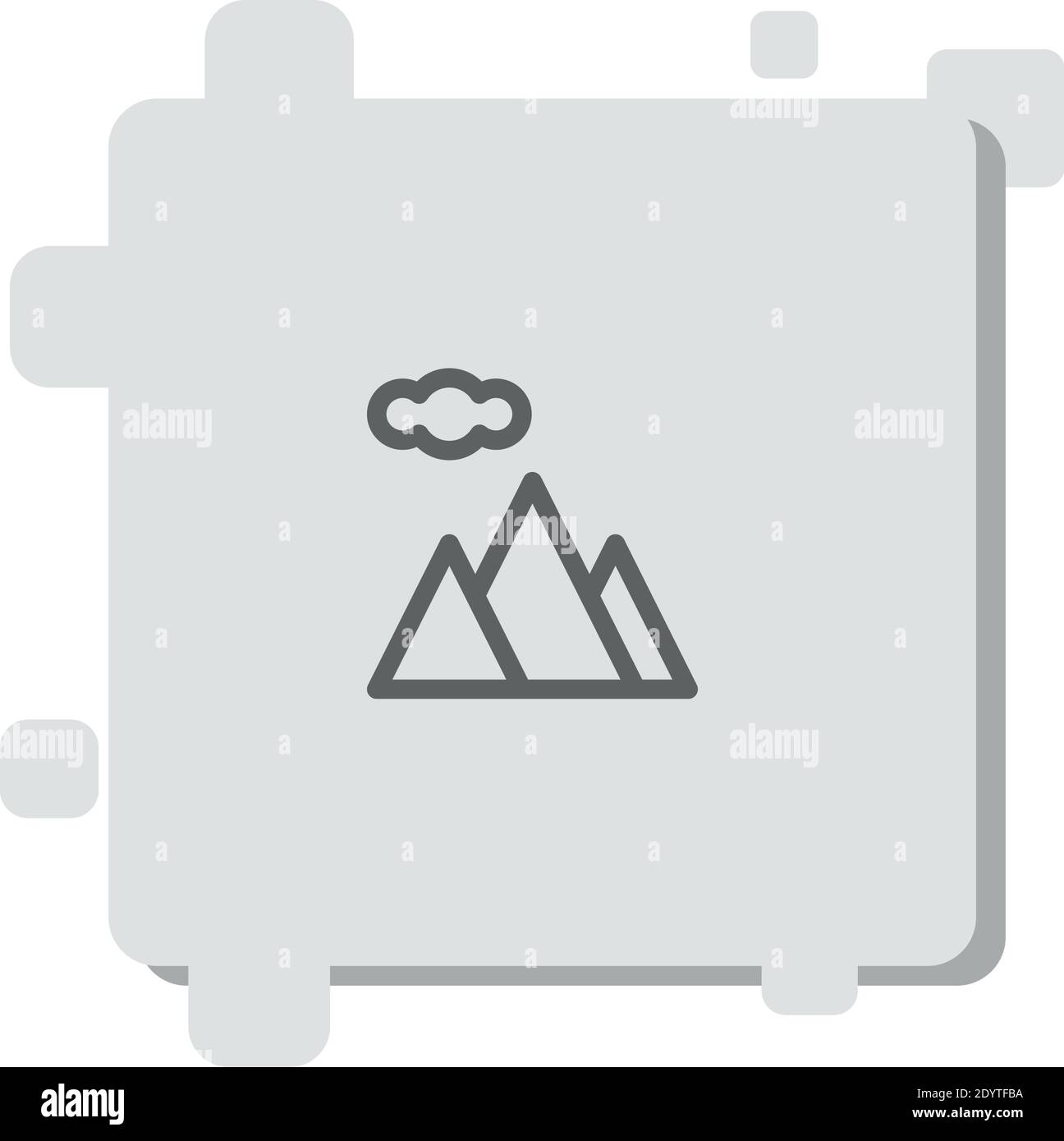 mountains vector icon modern simple vector illustration Stock Vector ...