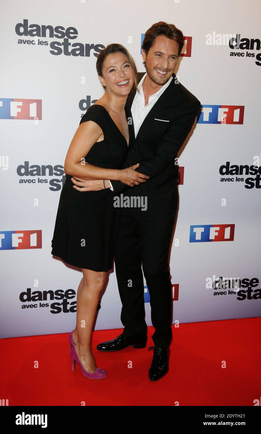 Sandrine Quetier and Vincent Cerutti attending the 'Danse Avec Les ...