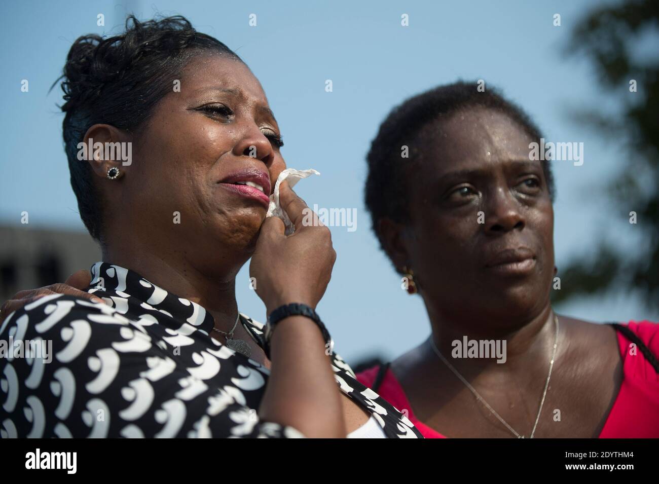 A woman becomes emotional during a remembrance ceremony for the 12th anniversary of the 9/11 terrorist attacks, at the Pentagon in Arlington, Virginia, USA on September 11, 2013. Photo by Kevin Dietsch/UPI/Pool/ABACAPRESS.COM Stock Photo