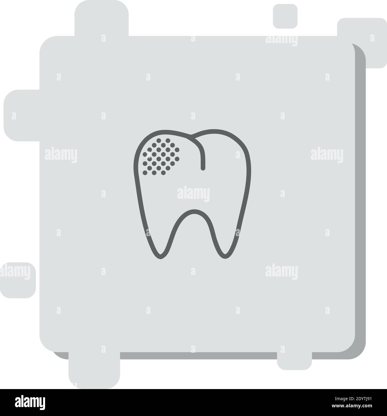 premolar vector icon modern simple vector illustration Stock Vector