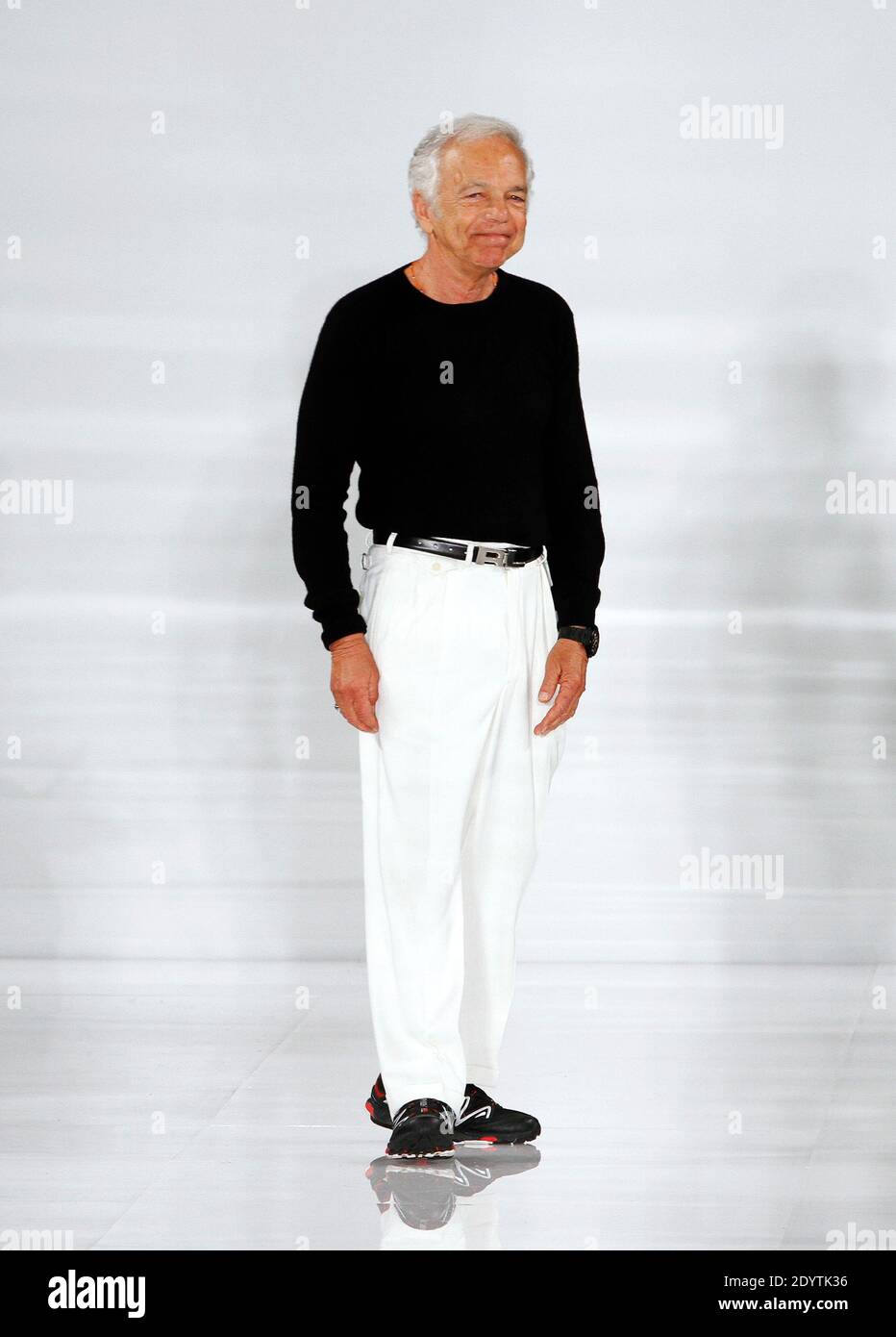 Designer Ralph Lauren appears during the MBFW Spring/Summer 2014 ...