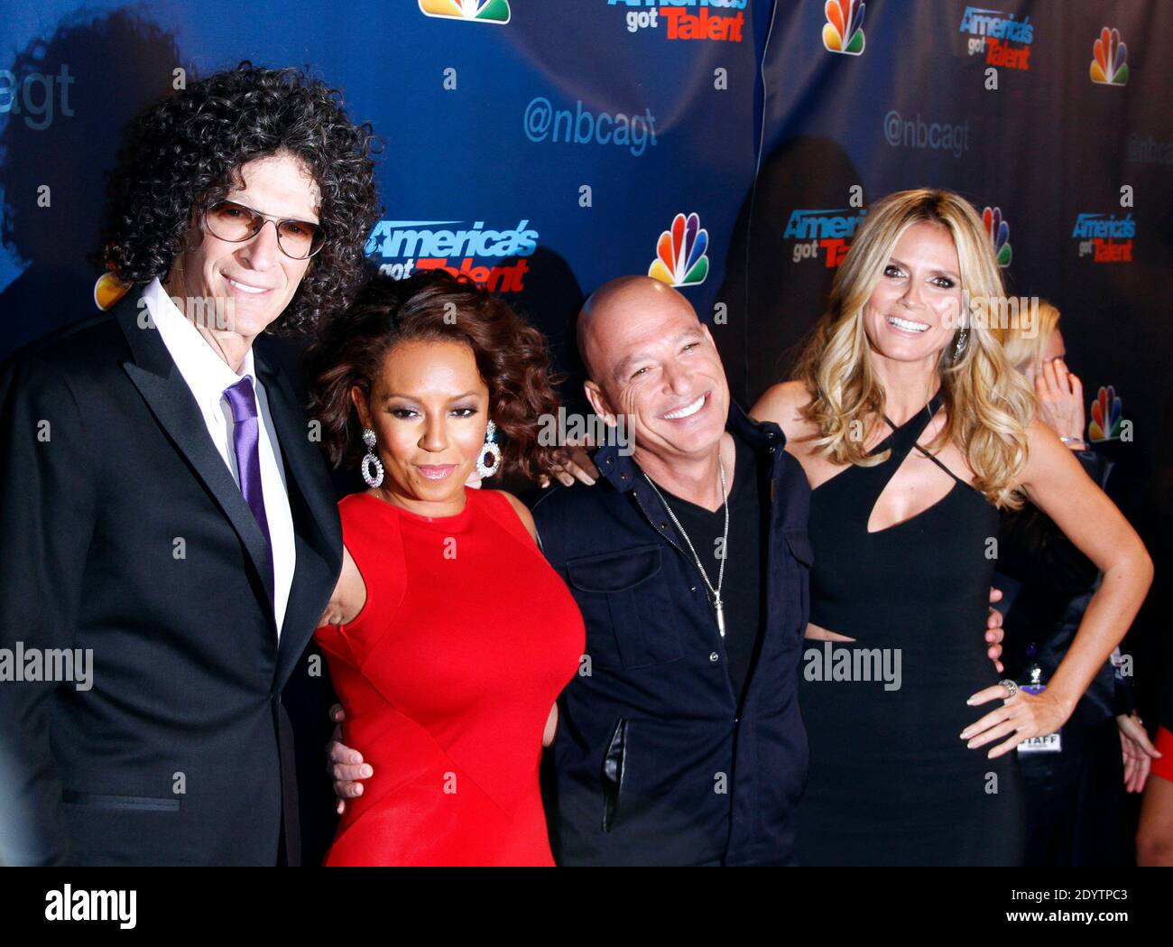 Howard Stern, Mel B, Howie Mandel and Heidi Klum pose at the America's ...