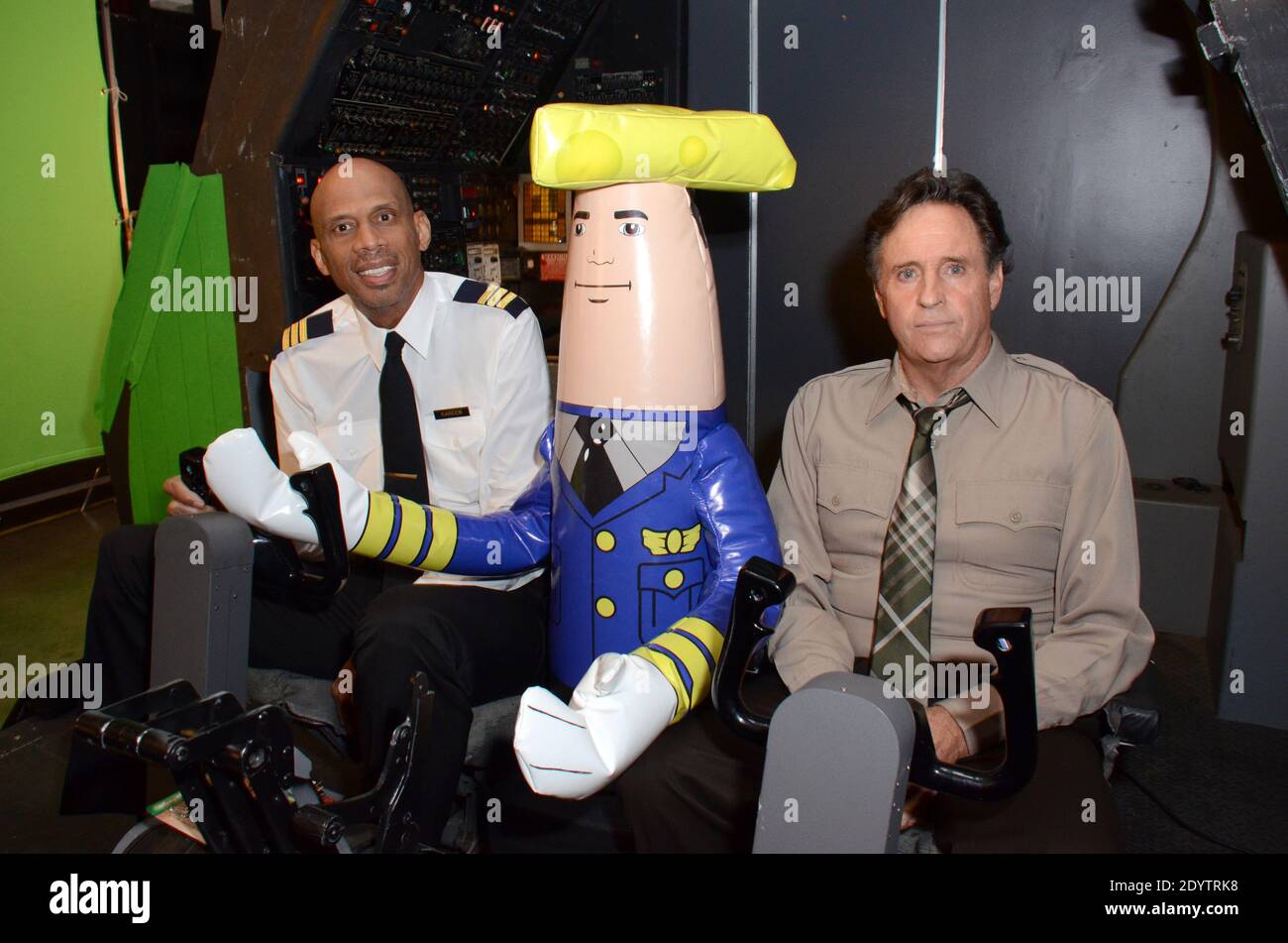 Actor/athlete Kareem AbdulJabbar and actor Robert Hays along with Otto