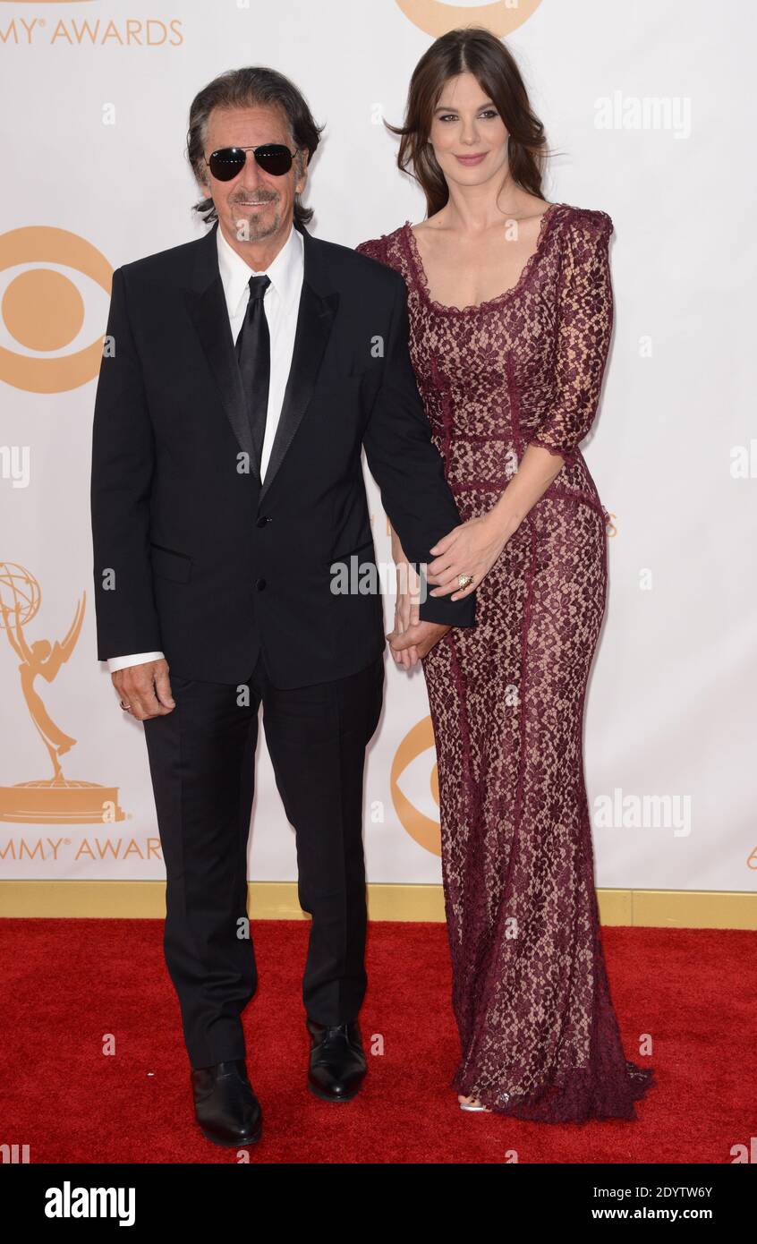 Al Pacino and Lucila Sola arrive at the 65th Annual Primetime Emmy