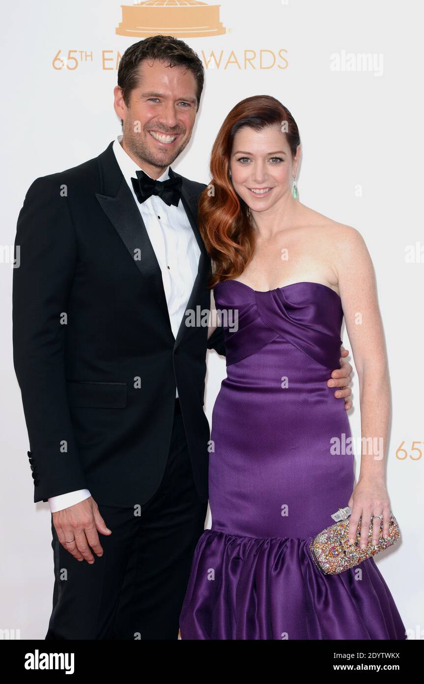 Alyson Hannigan arrives at the 65th Annual Primetime Emmy Awards held ...