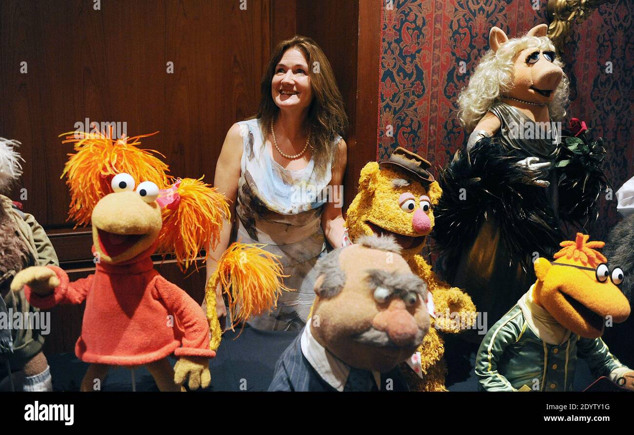 Jim Henson's daughter, Cheryl Henson, is donating more than 20 puppets and props Tuesday to the National Museum of American History, including Miss Piggy and the Swedish Chef from 'The Muppet Show,' Bert and Ernie from 'Sesame Street' and Boober Fraggle and Travelling Matt from 'Fraggle Rock' in Washington, DC, USA on September 24, 2013. Many of the puppets are the first constructions of the characters. Photo by Olivier Douliery/ABACAPRESS.COM Stock Photo